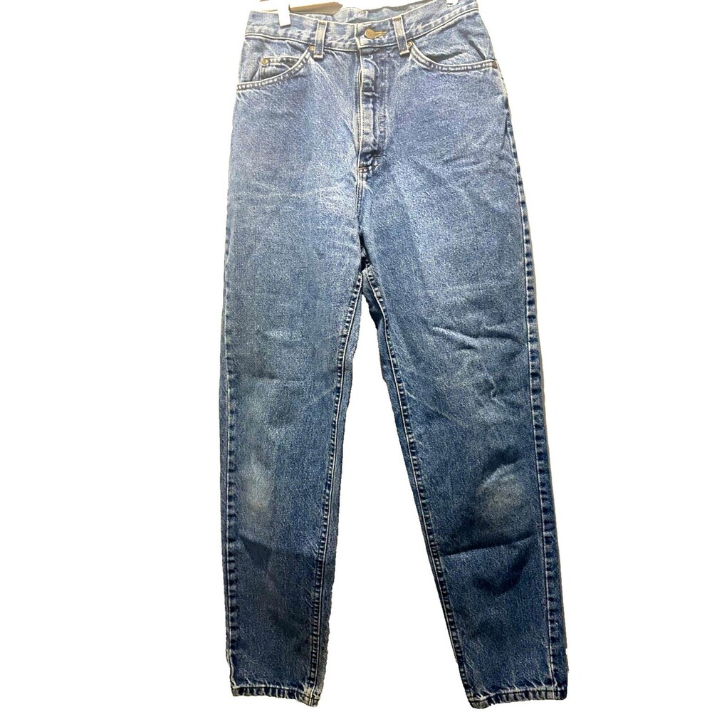 Vtg 80s LLBean Double L Natural Fit 100% Cott High Waisted Mom Jeans USA 6M Tall